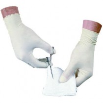 Disposable Latex Powder Free Exam Gloves, Non-Sterile, Medium, 100/Box