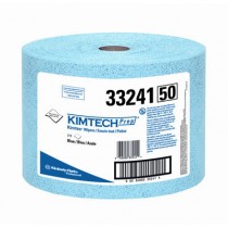 KIMTECH PREP KIMTEX Wipers, Jumbo Roll, 9 3/5 x 13 2/5, Blue, 717/Roll