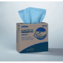 KIMTECH PREP KIMTEX Wipers, POP-UP* Box, 8 4/5 x 16 4/5, Blue, 100/Box