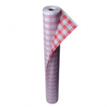 Paper Table Cover, 40" x 300ft, Red Gingham