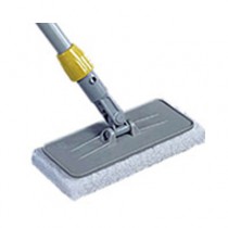 Upright Scrubber Pad Holder with Threaded Adapter, Plastic, Gray
