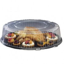 Round Catering Tray with Dome Lid, 16 in