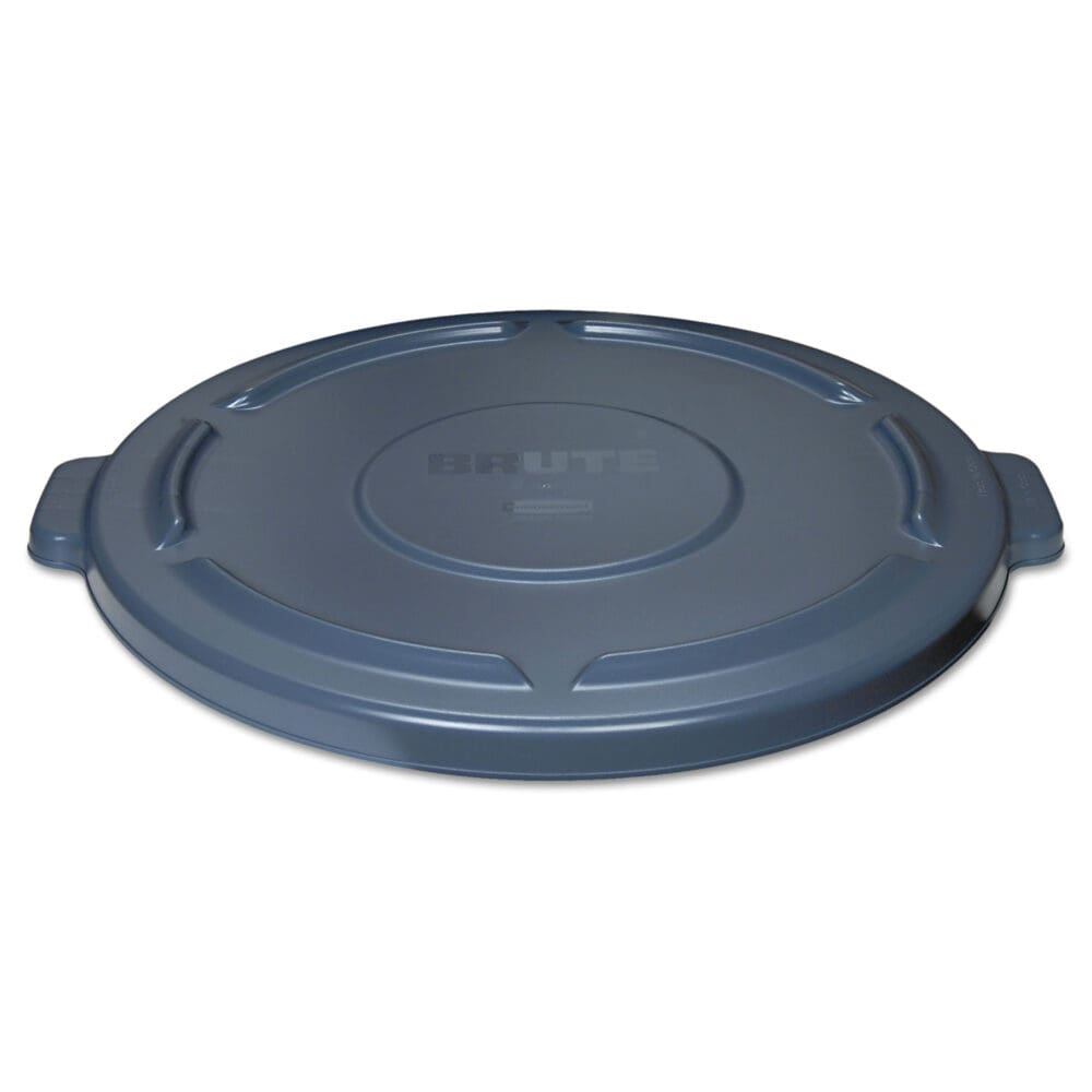 BRUTE Self-Draining Flat Top Lids, 24.5" Diameter x 1.5h, Gray - Image 2