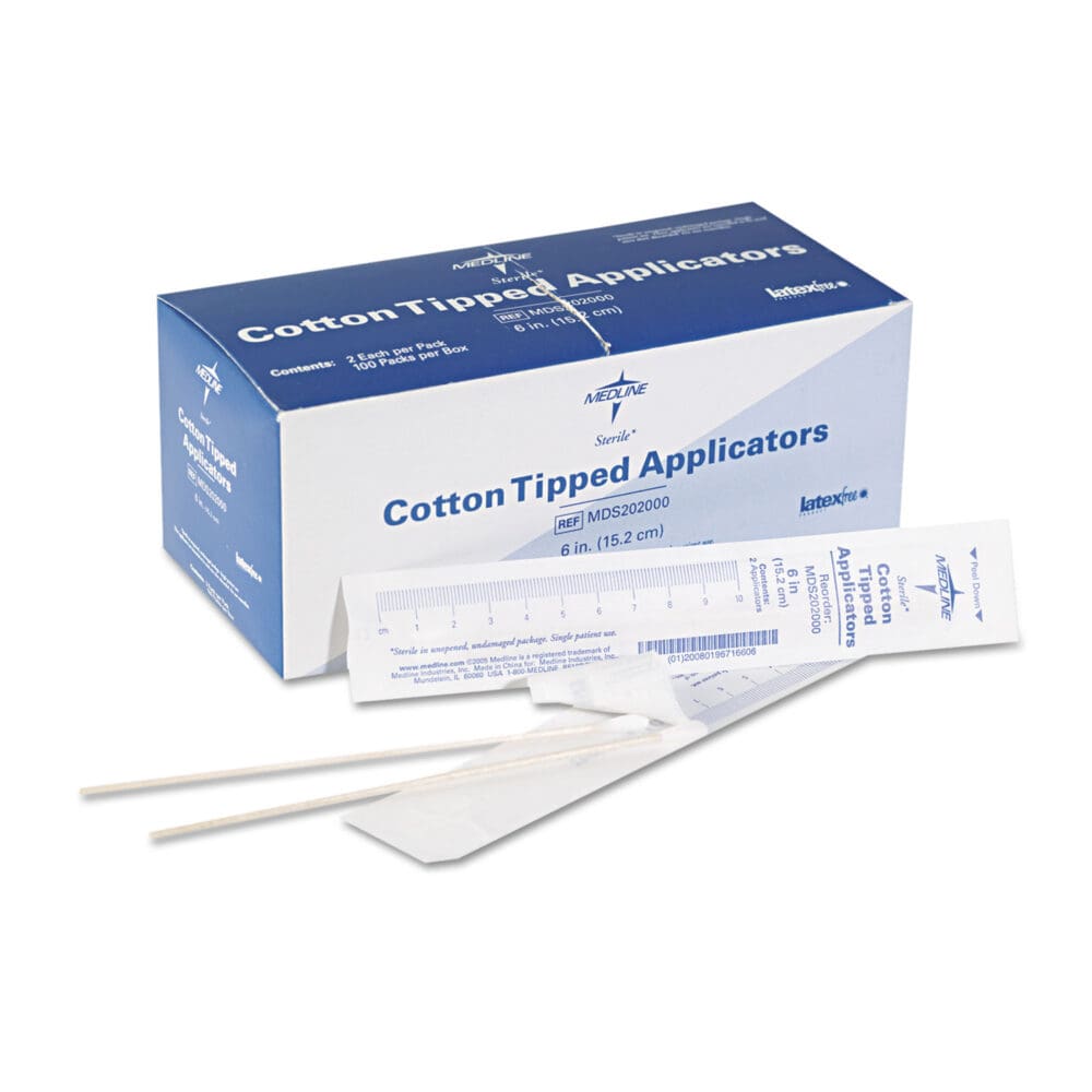 Cotton-Tipped Applicators, 6", 100 Applicators/Box - Image 3