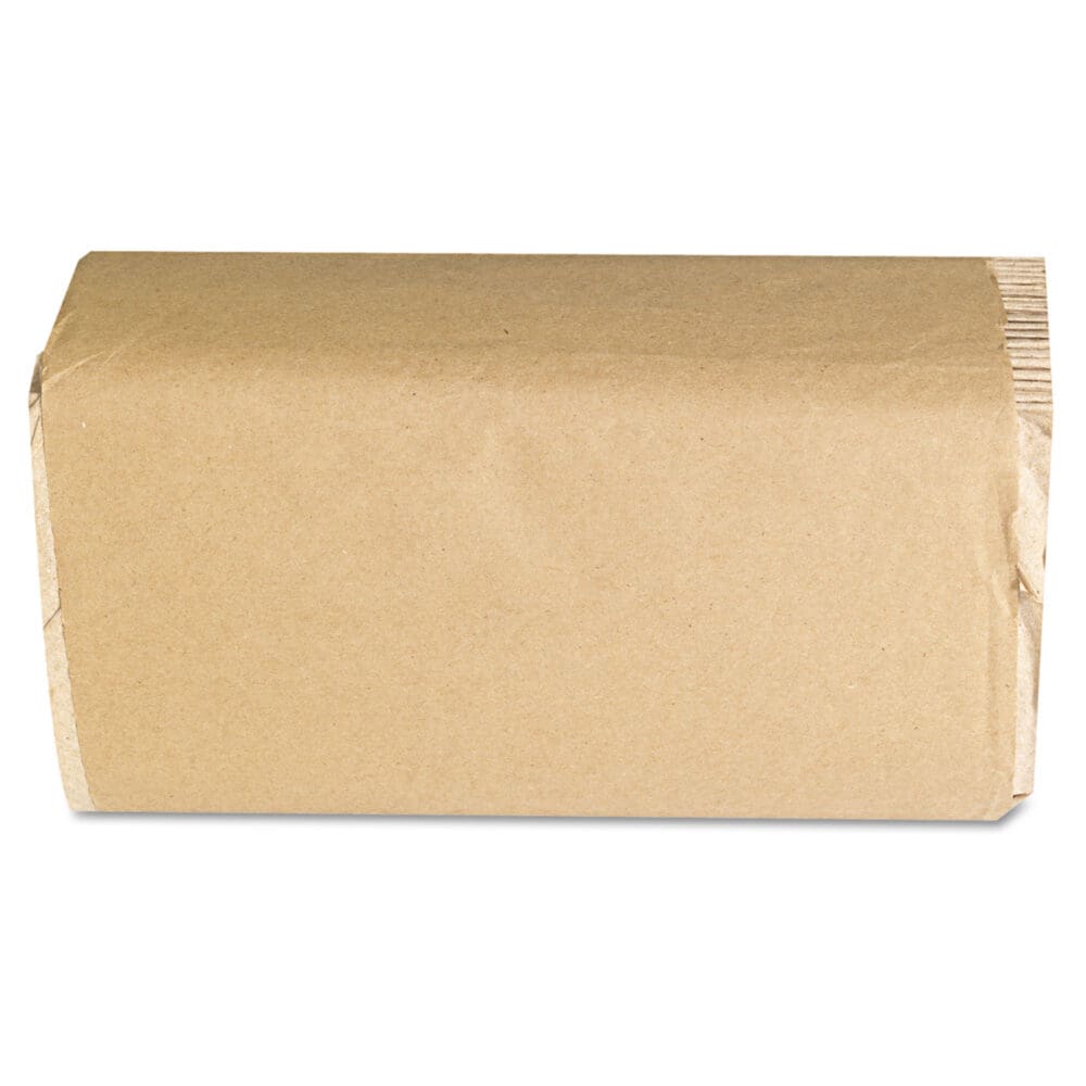 Singlefold Paper Towels, 9 x 9.45, Natural, 250/Pack, 16 Packs/Carton - Image 2
