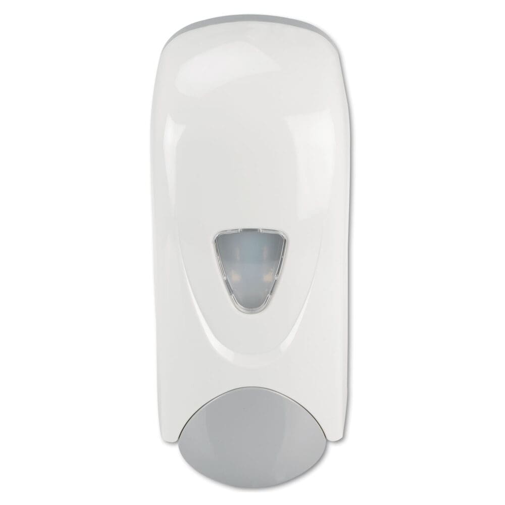 Foam-eeze Bulk Foam Soap Dispenser with Refillable Bottle, 1,000 mL, 4.88 x 4.75 x 11, White/Gray - Image 2