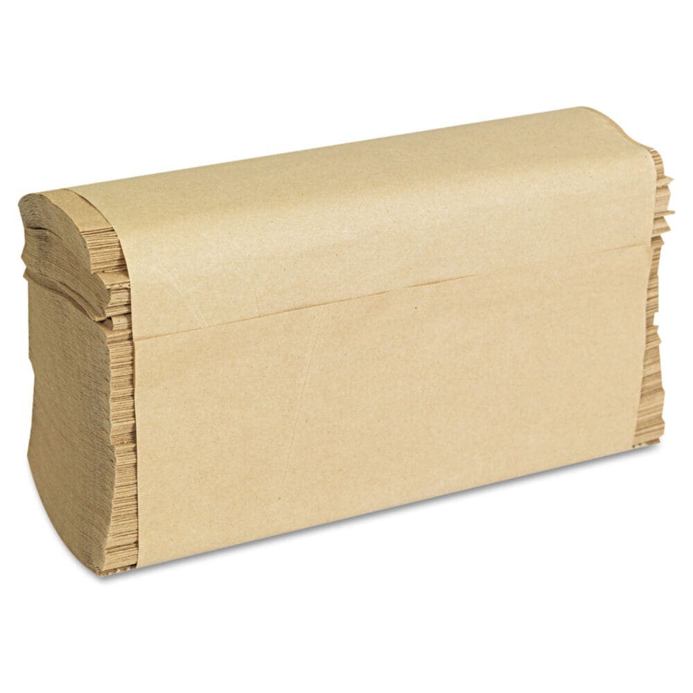 Folded Paper Towels, Multifold, 9 x 9.45, Natural, 250 Towels/Pack, 16 Packs/Carton - Image 3