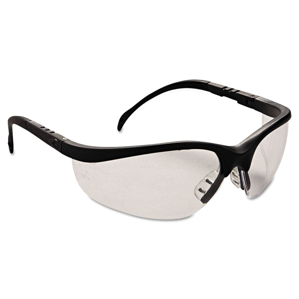 Klondike Safety Glasses, Matte Black Frame, Clear Lens - Image 2