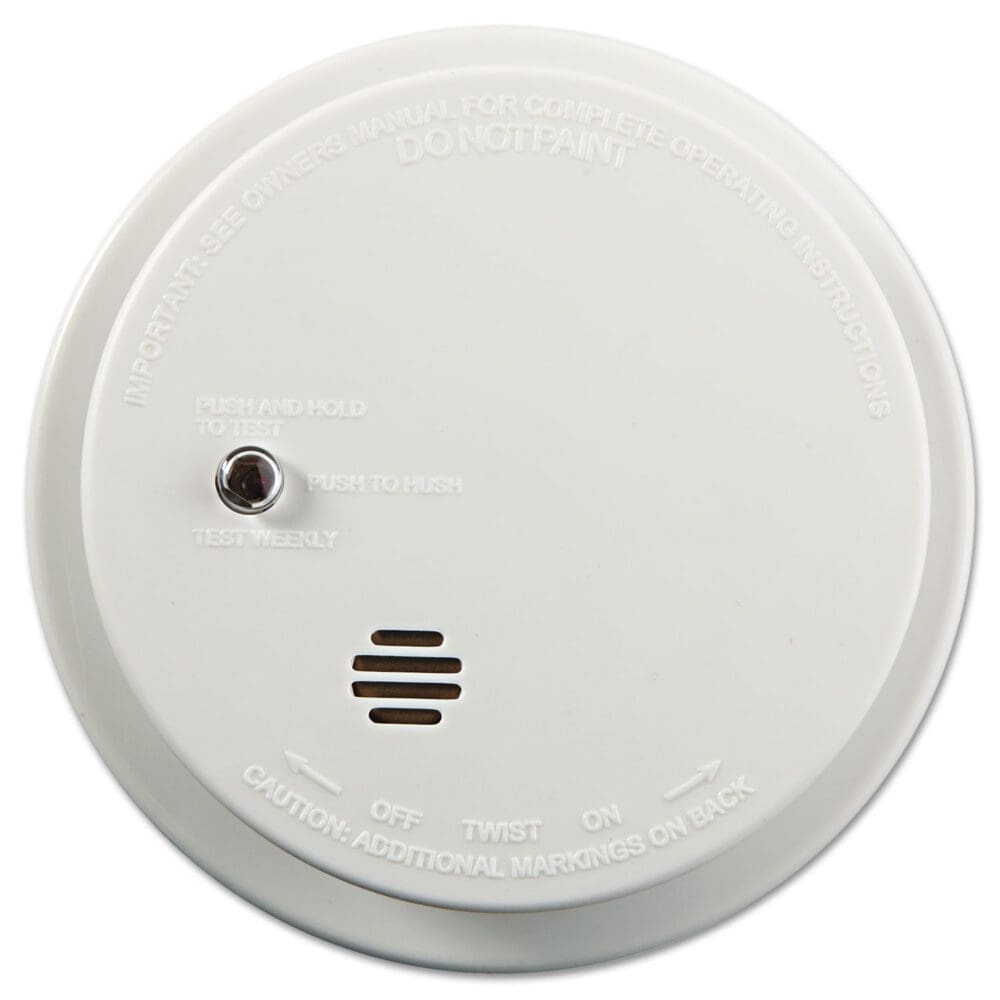 Battery-Operated Smoke Alarm Unit, 9V, 3.88" Diameter - Image 2
