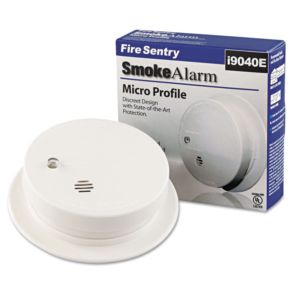 Battery-Operated Smoke Alarm Unit, 9V, 3.88" Diameter - Image 3