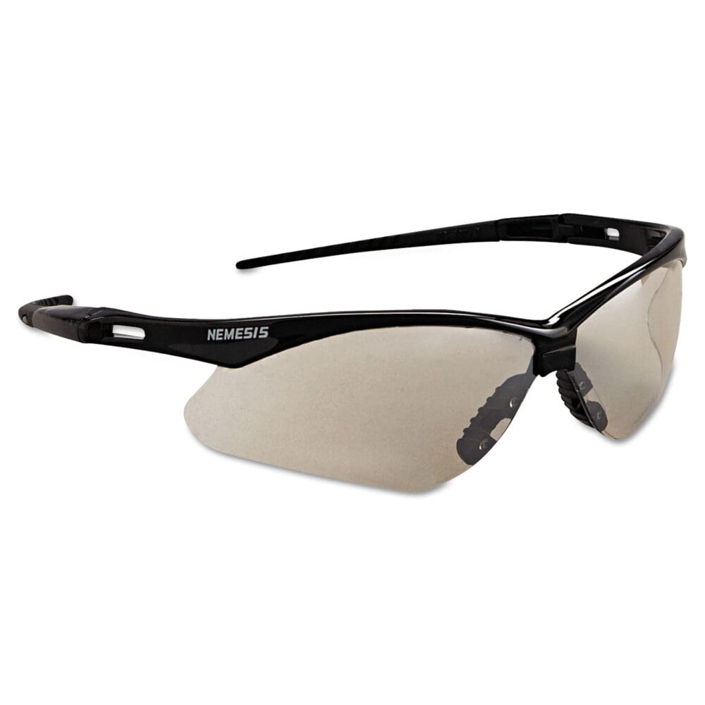 Nemesis Safety Glasses, Black Frame, Indoor/Outdoor Lens - Image 2