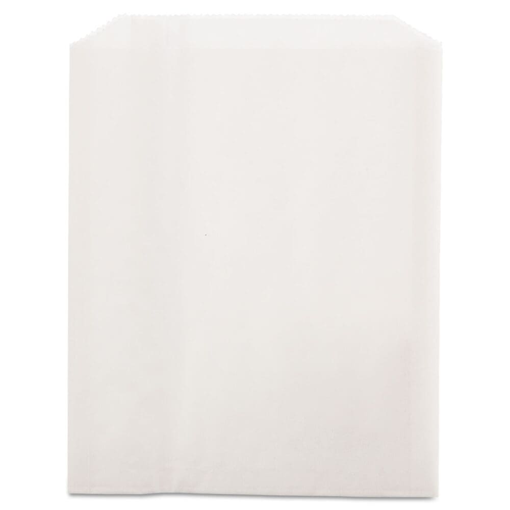 Grease-Resistant Single-Serve Bags, 6" x 7.25", White, 2,000/Carton - Image 2