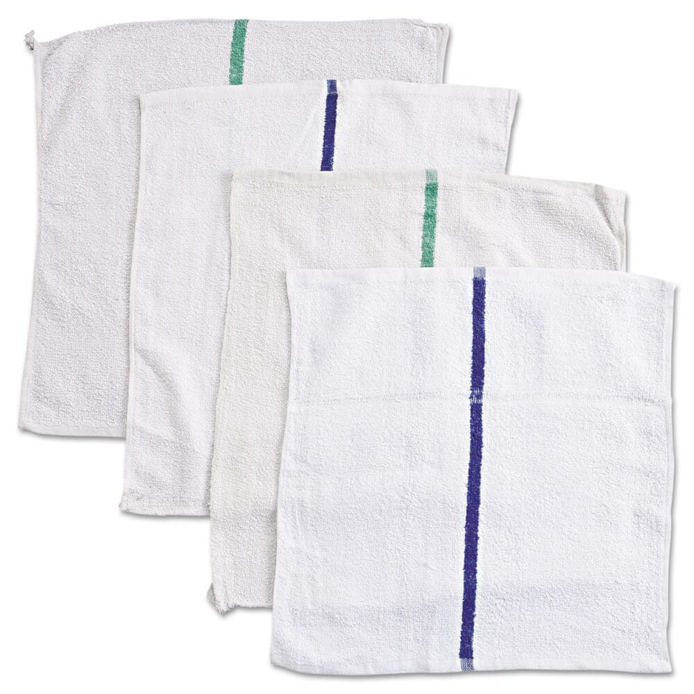 Counter Cloth/Bar Mop, 15.5 x 17, White, Cotton, 60/Carton - Image 2