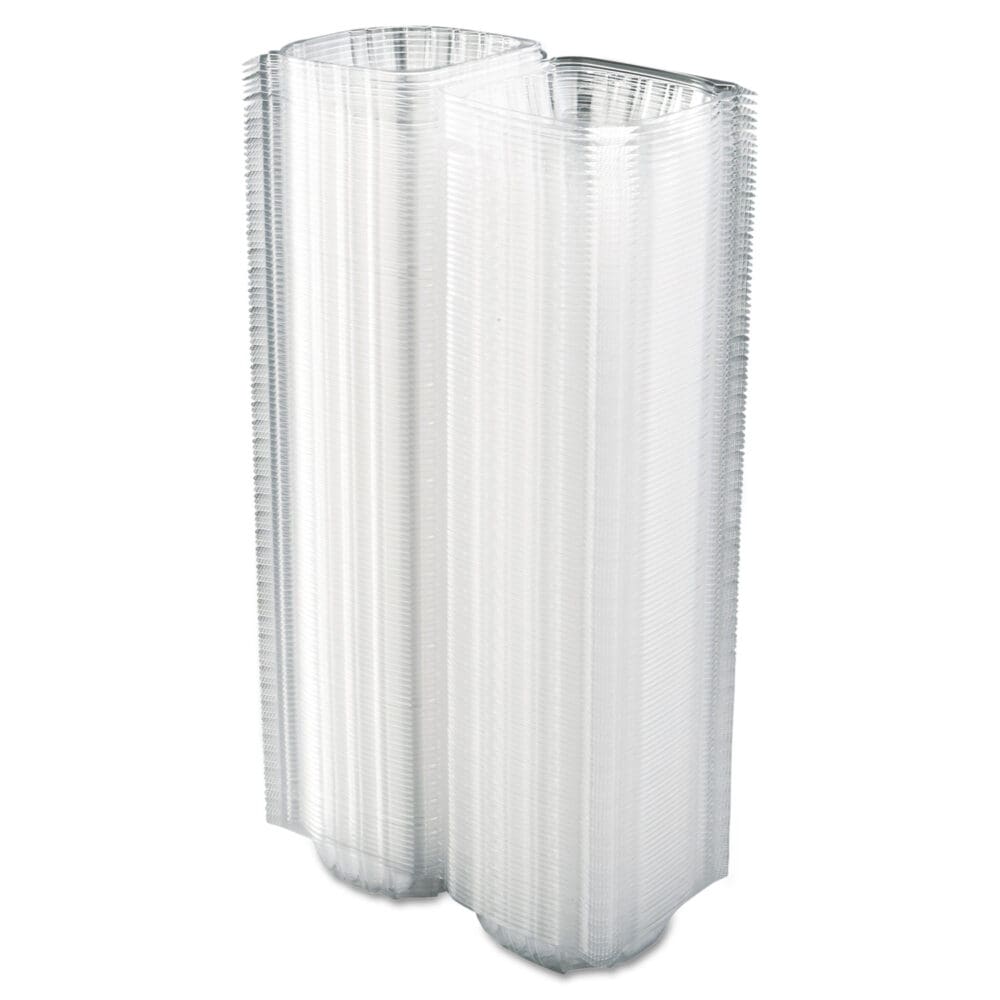 ClearSeal Hinged-Lid Plastic Containers, 5.8 x 6 x 3, Clear, Plastic, 125/Pack, 4 Packs/Carton - Image 4