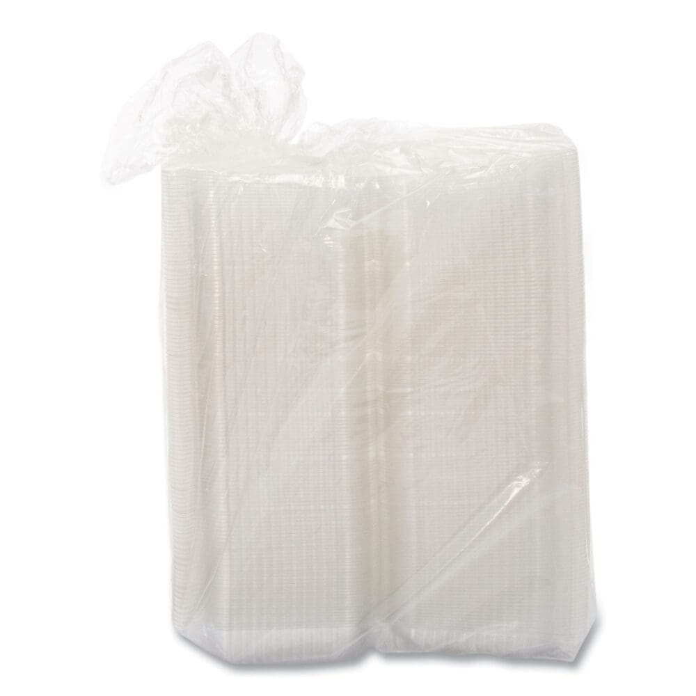 StayLock Clear Hinged Lid Containers, 6 x 7 x 2.1, Clear, Plastic, 125/Packs, 2 Packs/Carton - Image 6