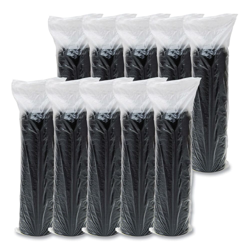 Cappuccino Dome Sipper Lids, Fits 12 oz to 24 oz Cups, Black, 100/Pack, 10 Packs/Carton - Image 2