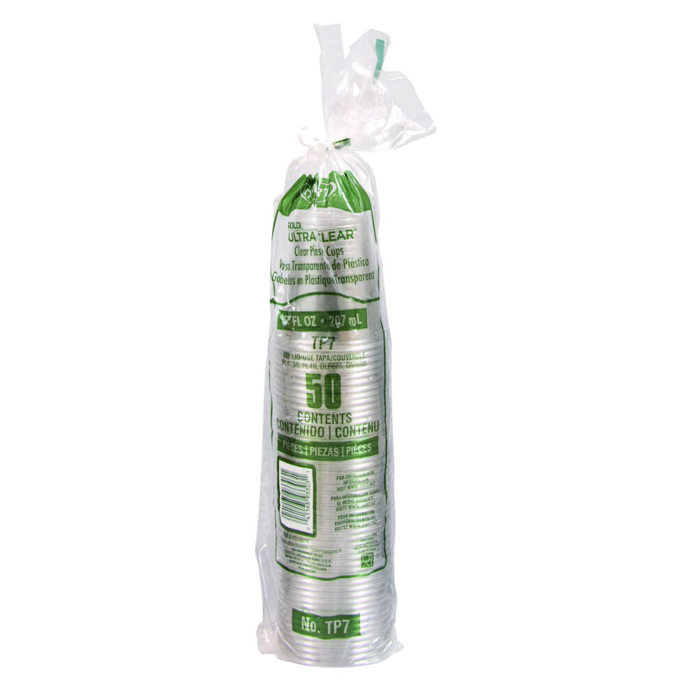 Ultra Clear PETE Cold Cups, 7 oz, Clear, 50/Pack - Image 6