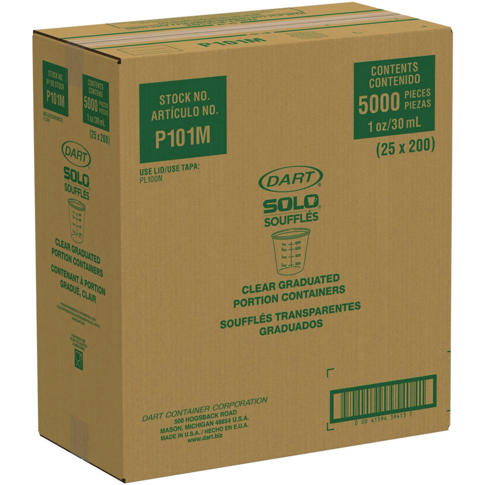 Polystyrene Graduated Medical and Dental Cups, 1 oz, Clear, Graduated, 5,000/Carton - Image 2