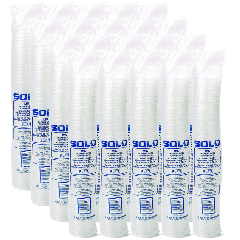 Portion/Souffle Cup Lids, Fits 3.25 oz to 9 oz Cups, Clear, 125/Pack, 20 Packs/Carton - Image 3