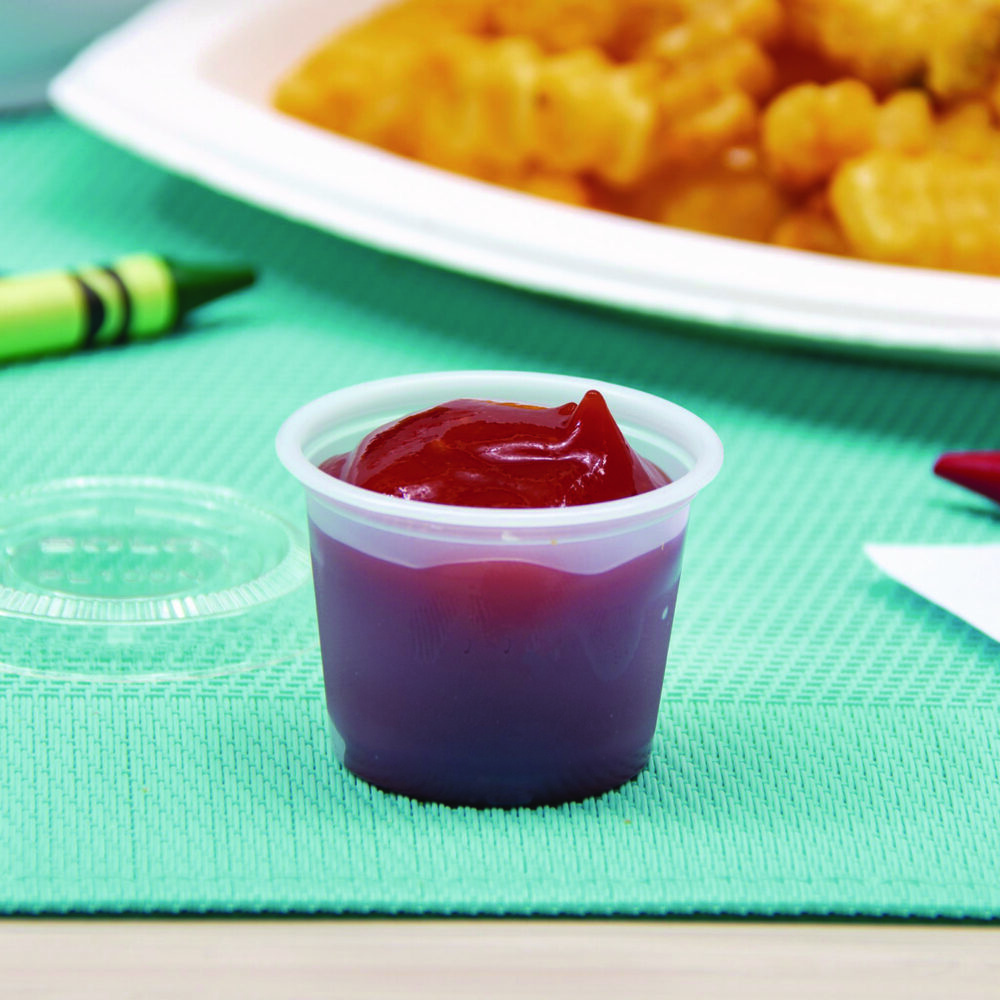 Polystyrene Portion Cups, 1 oz, Translucent, 2,500/Carton - Image 4