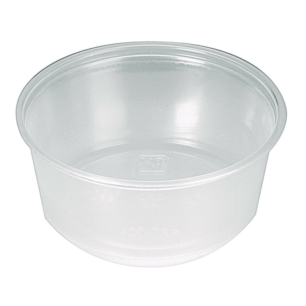 Portion Cups, 3.25 oz, Translucent, 125/Sleeve, 20 Sleeve/Carton - Image 4