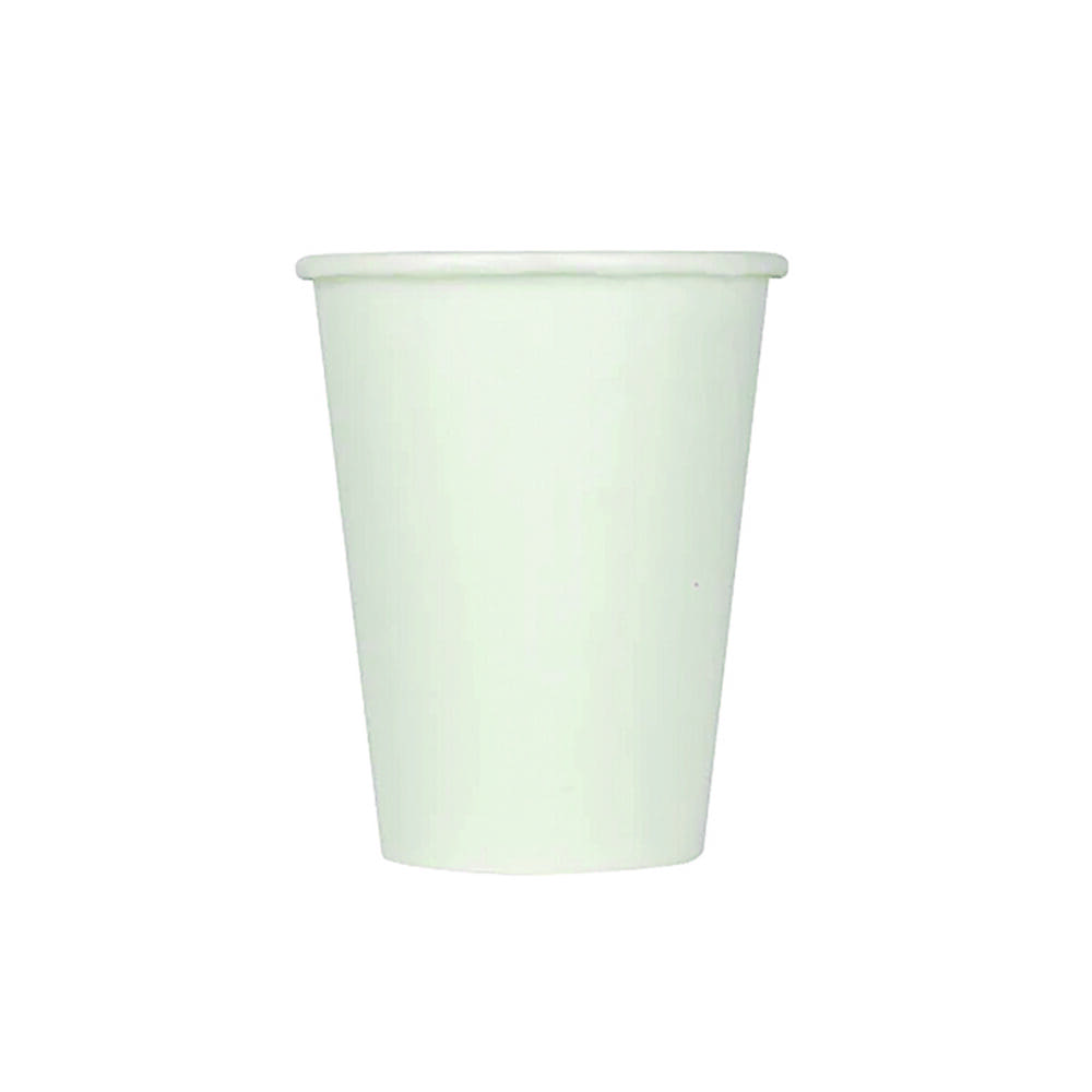Double Poly Paper Cold Cups, 9 oz, White, 1,000/Carton - Image 2
