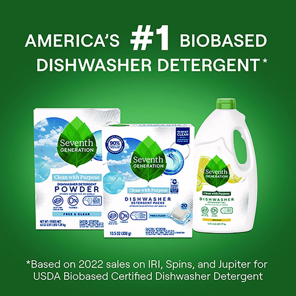 Natural Automatic Dishwasher Detergent Packs, Free and Clear, 45 Powder Packets/Box, 5 Boxes/Carton - Image 5