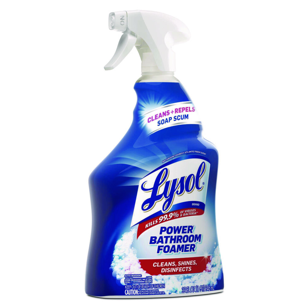 Disinfectant Power Bathroom Foamer, Liquid, Atlantic Fresh, 32 oz Spray Bottle, 12/Carton - Image 2