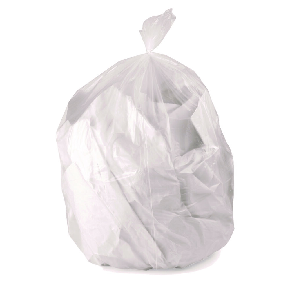 Linear Low Density Can Liners with AccuFit Sizing, 23 gal, 0.9 mil, 28" x 45", Clear, 50/Box - Image 4