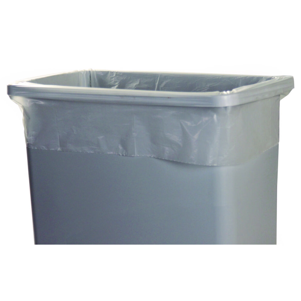 Linear Low Density Can Liners with AccuFit Sizing, 23 gal, 0.9 mil, 28" x 45", Clear, 50/Box - Image 2