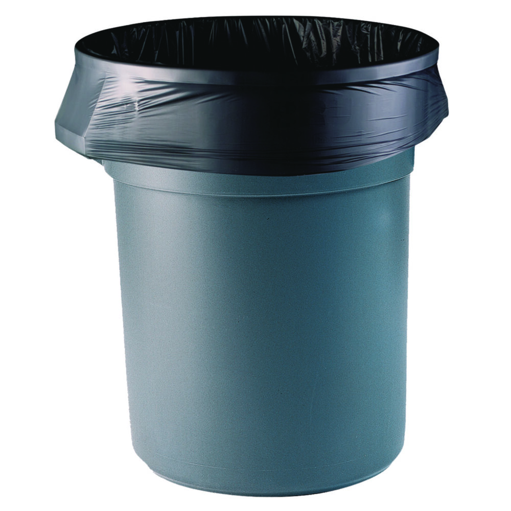 Linear Low Density Can Liners with AccuFit Sizing, 32 gal, 0.9 mil, 33" x 44", Black, 20 Bags/Roll, 5 Rolls/Carton - Image 2