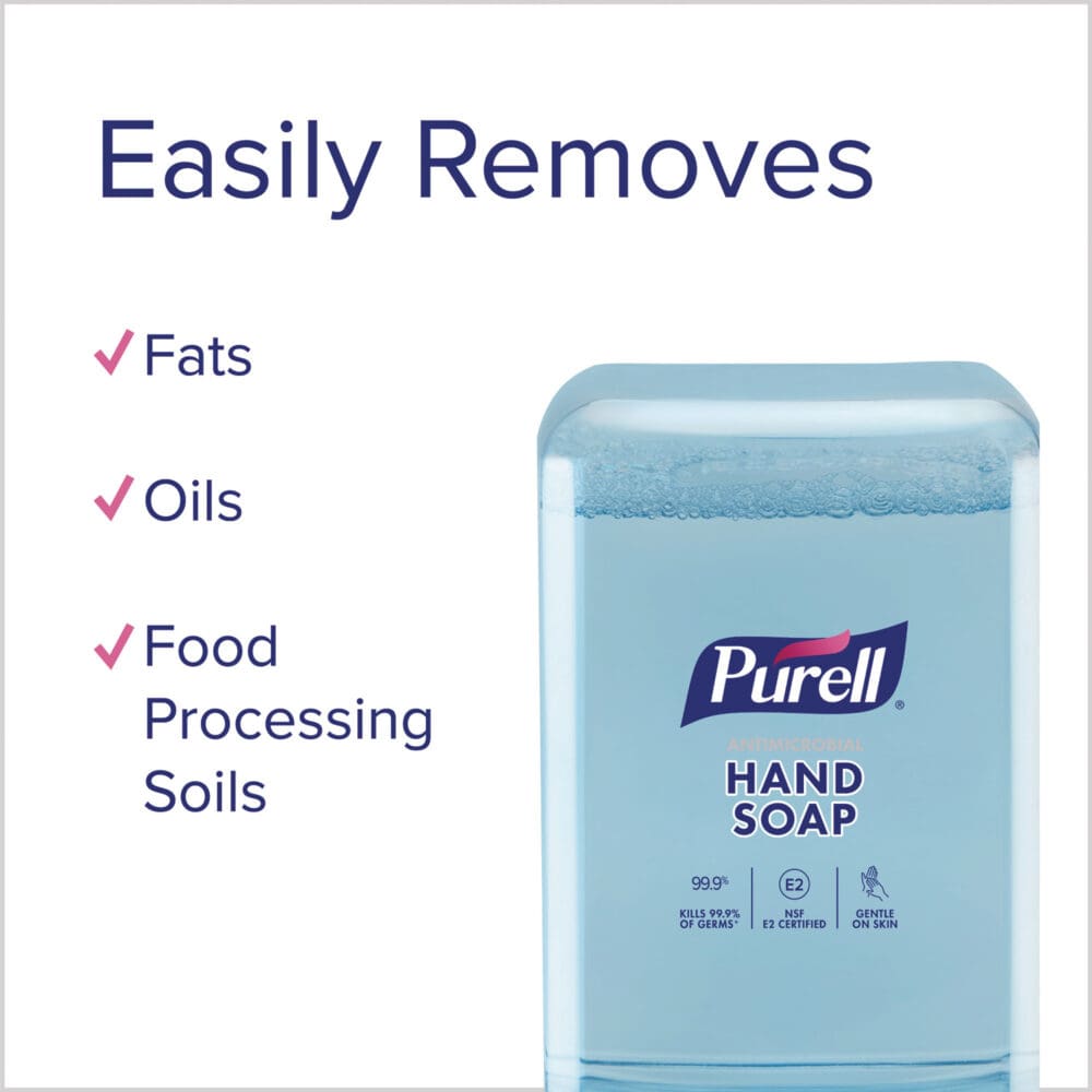 Antimicrobial Fragrance Free Foaming Hand Soap, For ES10 Dispensers, 1,200 mL Refill, 2/Carton - Image 3