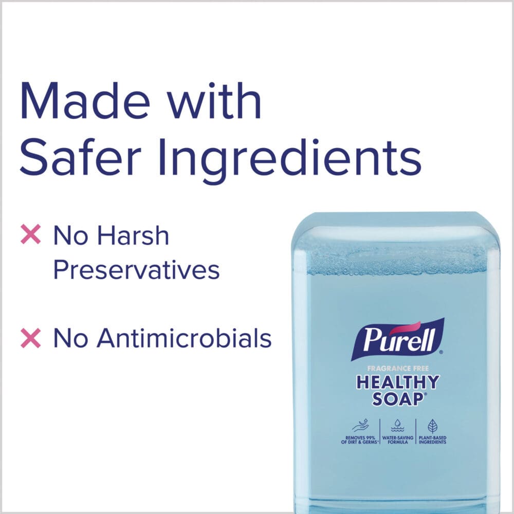 HEALTHY SOAP with CLEAN RELEASE Technology Fragrance Free Foam, For ES10 Dispensers, 1,200 mL Refill, 2/Carton - Image 3