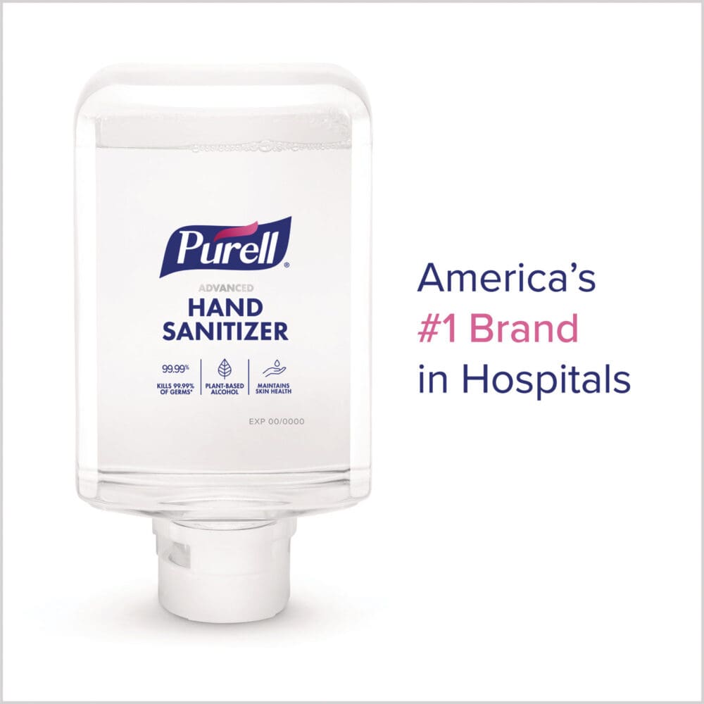 Advanced Hand Sanitizer Fragrance Free Foam, For ES10 Automatic Dispensers, 1,200 mL Refill, Fragrance Free, 2/Carton - Image 6