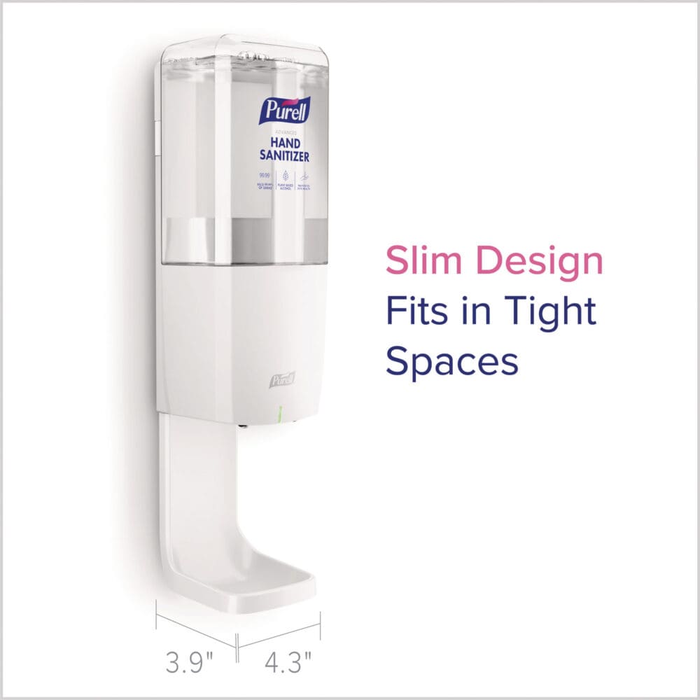 ES10 Automatic Hand Sanitizer Dispenser, 4.33 x 3.96 x 10.31, White - Image 4