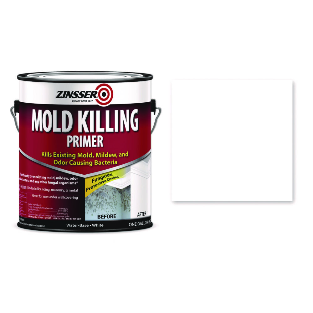 Mold Killing Primer, Interior/Exterior, Flat White, 1 gal Bucket/Pail, 2/Carton - Image 4