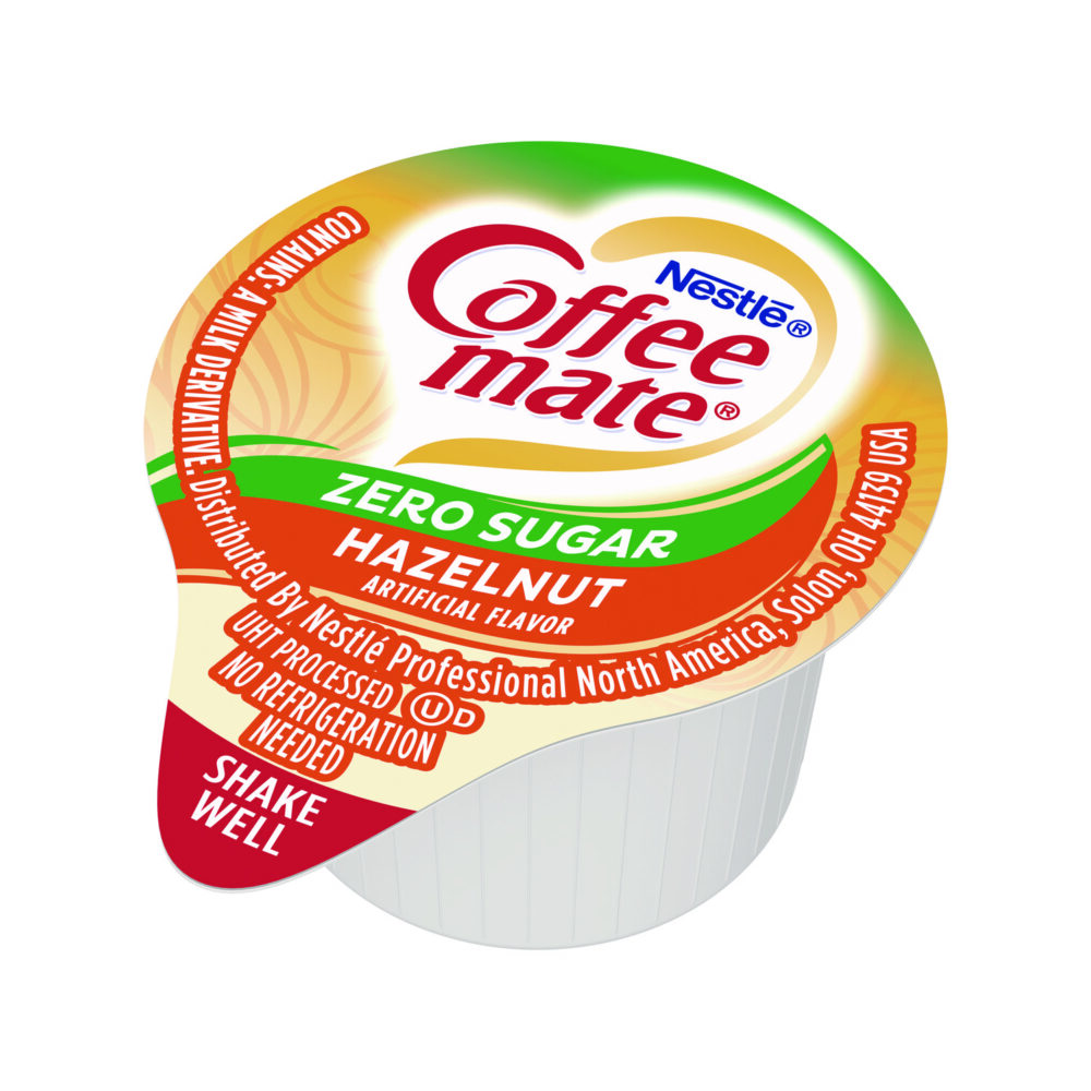 Liquid Coffee Creamer, Zero Sugar Hazelnut, 0.38 oz Mini Cups, 50/Box - Image 6