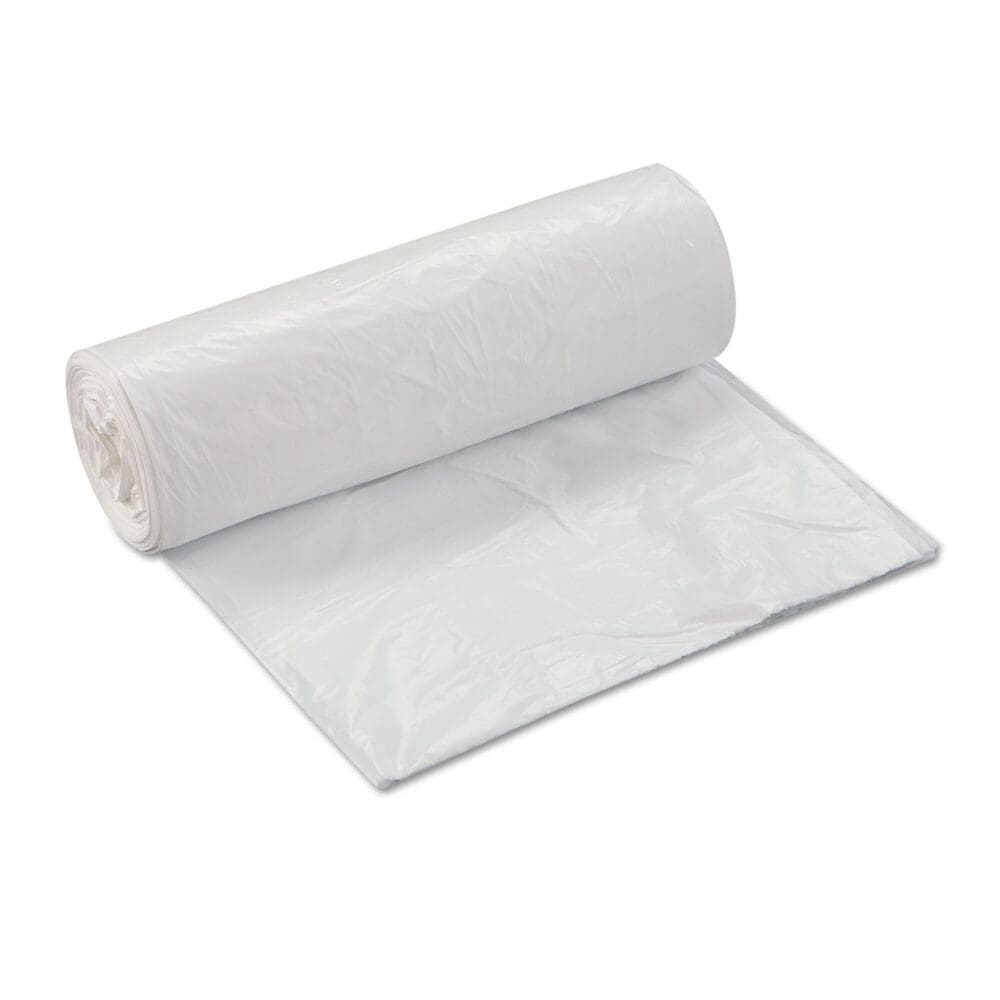 Low-Density Commercial Can Liners, Coreless Interleaved Roll, 30 gal, 0.7 mil, 30" x 36", White, 25 Bags/Roll, 8 Rolls/Carton - Image 2