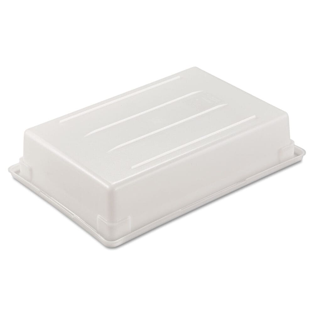 Food/Tote Boxes, 8.5 gal, 26 x 18 x 6, White, Plastic - Image 3
