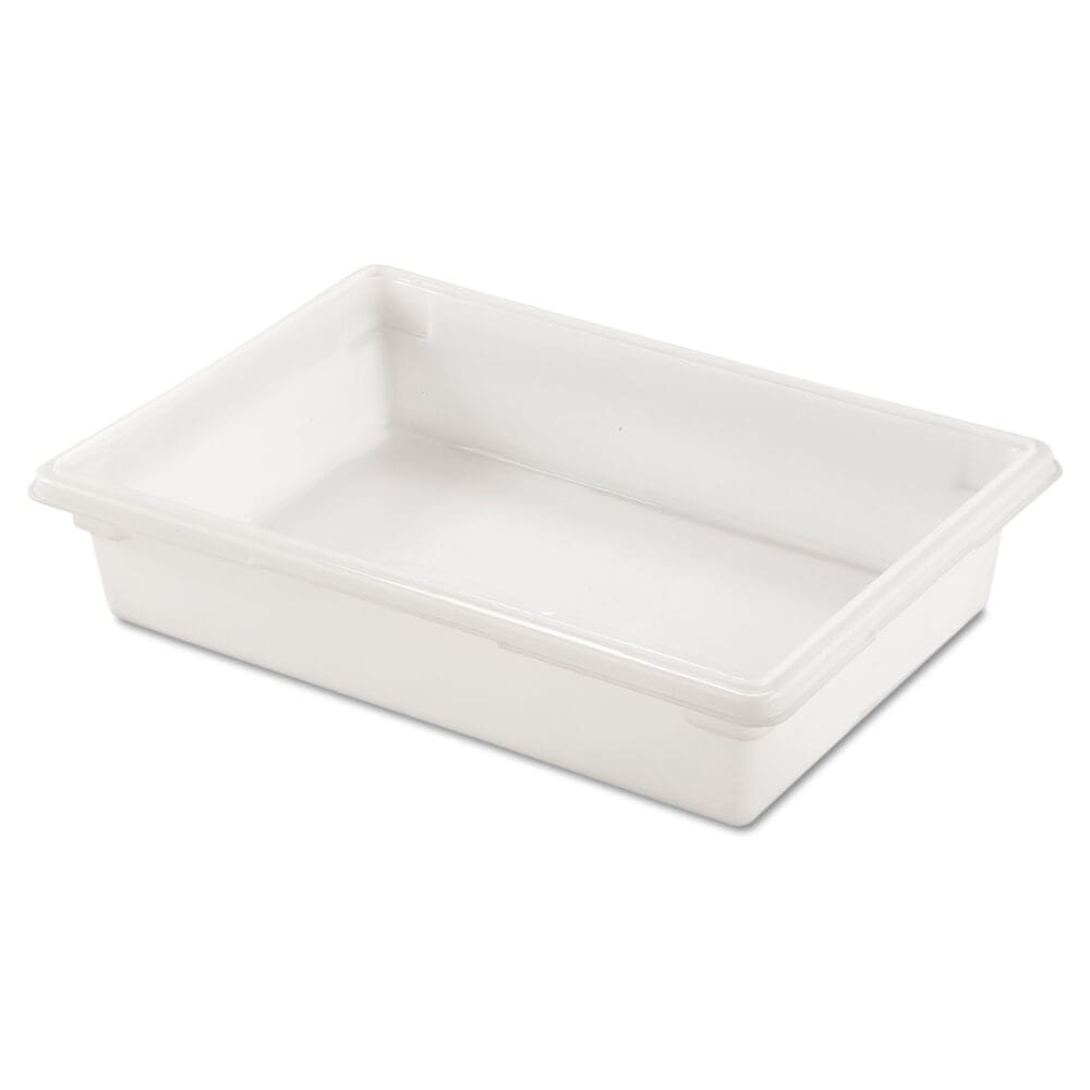 Food/Tote Boxes, 8.5 gal, 26 x 18 x 6, White, Plastic - Image 2