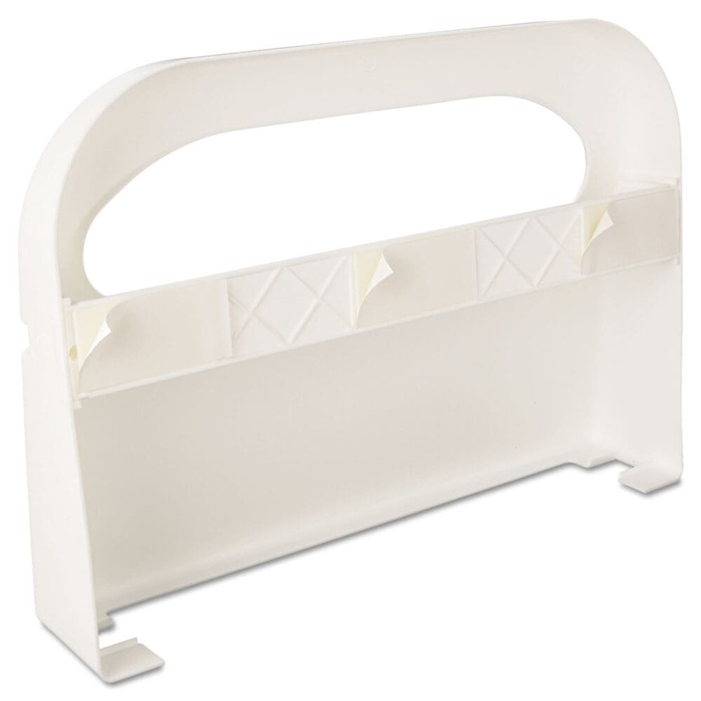 Health Gards Toilet Seat Cover Dispenser, Half-Fold, 16 x 3.25 x 11.5, White, 2/Box - Image 2