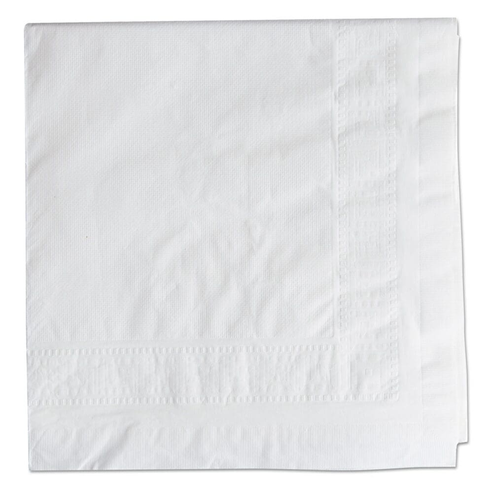 Cellutex Table Covers, Tissue/Polylined, 54" x 108", White, 25/Carton - Image 4