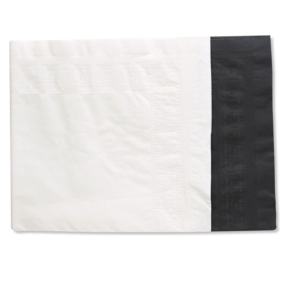 Cellutex Table Covers, Tissue/Polylined, 54" x 108", White, 25/Carton - Image 2