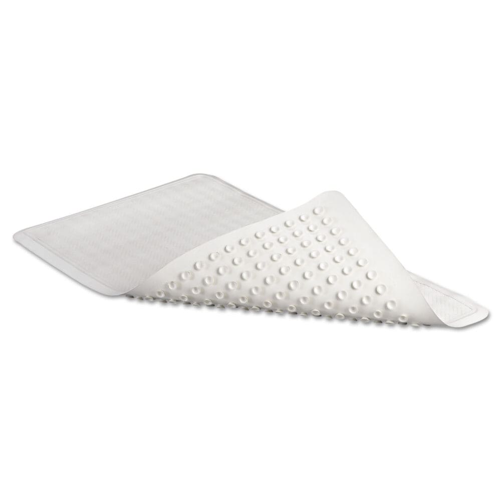 Safti-Grip Latex-Free Vinyl Bath Mat, 16 x 28, White - Image 2