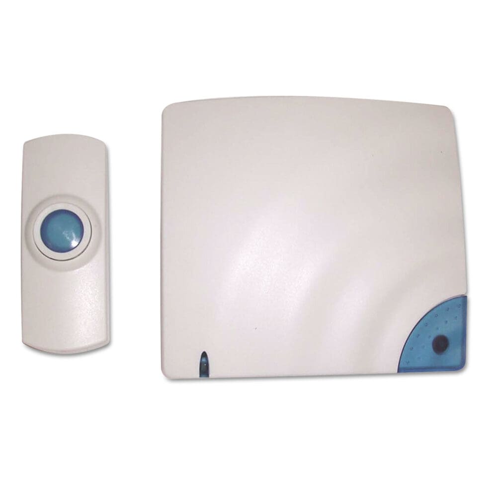 Wireless Doorbell, Battery Operated, 1.38 x 0.75 x 3.5, Bone - Image 5