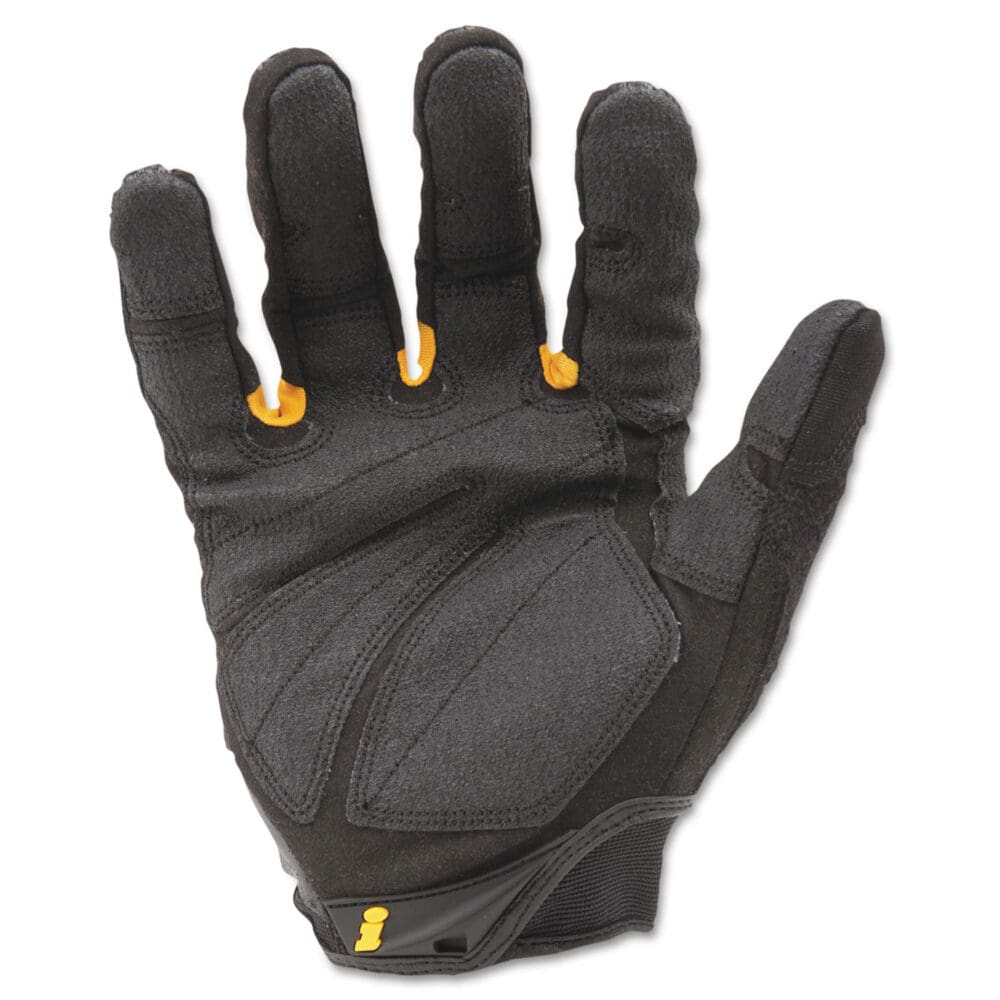 SuperDuty Gloves, Large, Black/Yellow, 1 Pair - Image 2