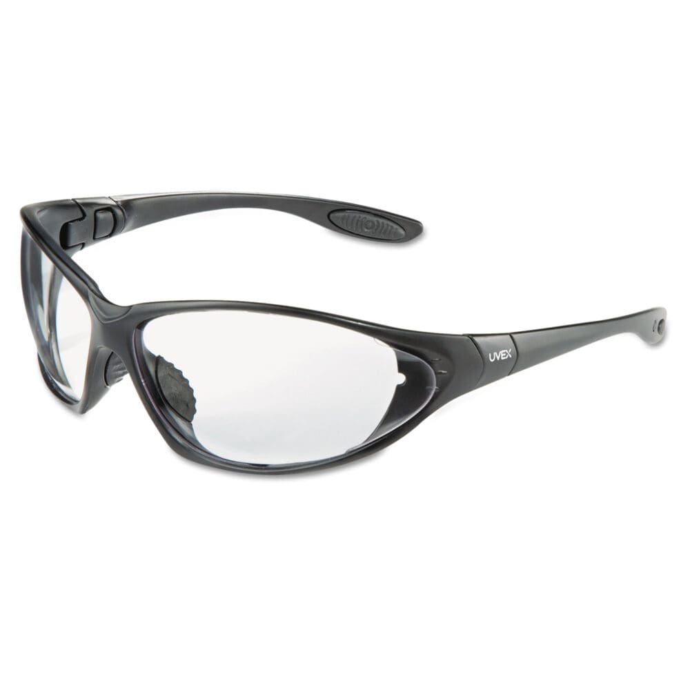 Seismic Sealed Eyewear, Clear Uvextra AF Lens, Black Frame - Image 2