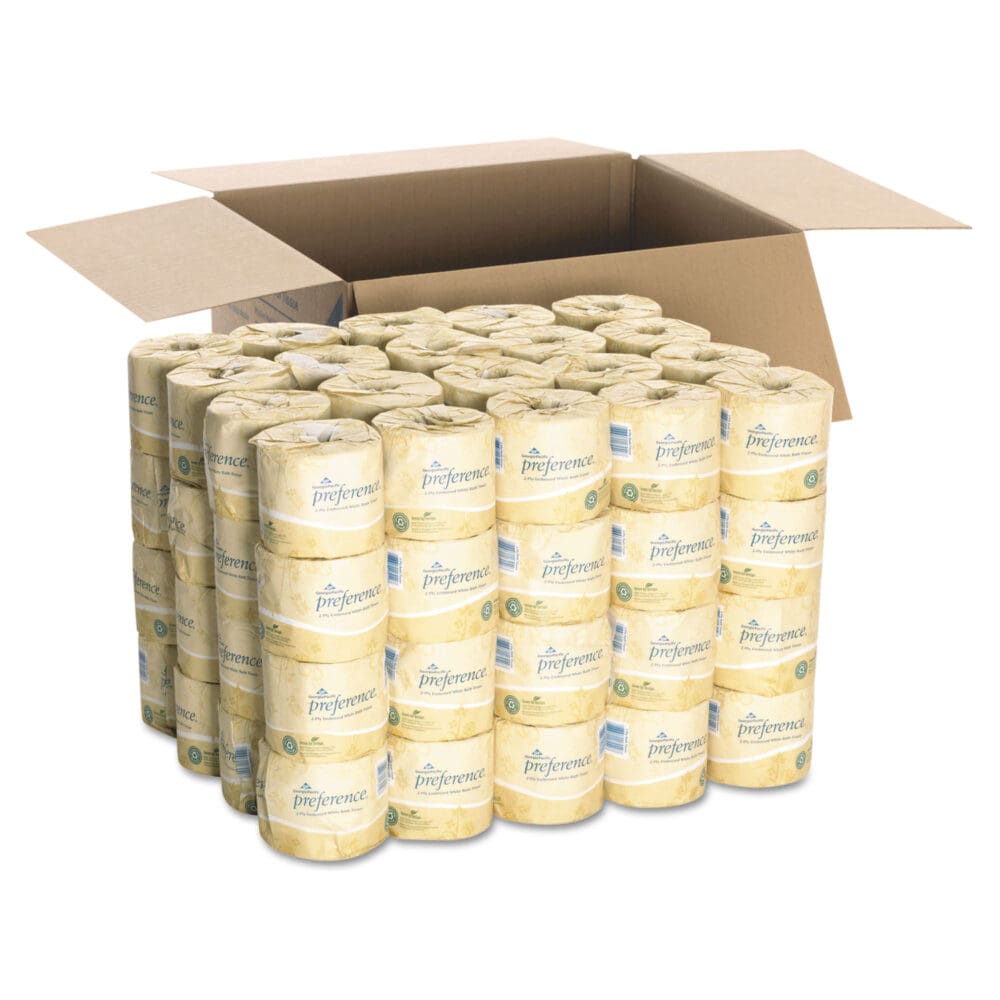 Pacific Blue Select Bathroom Tissue, Septic Safe, 2-Ply, White, 550 Sheets/Roll, 80 Rolls/Carton - Image 3