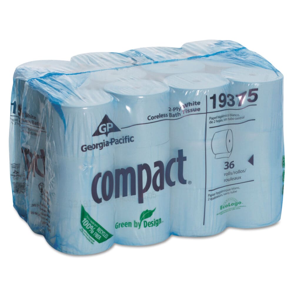 Coreless Bath Tissue, Septic Safe, 2-Ply, White, 1,000 Sheets/Roll, 36 Rolls/Carton - Image 4
