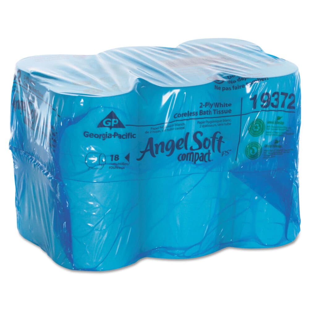 Coreless Bath Tissue, Septic Safe, 2-Ply, White, 1,125 Sheets/Roll, 18 Rolls/Carton - Image 5